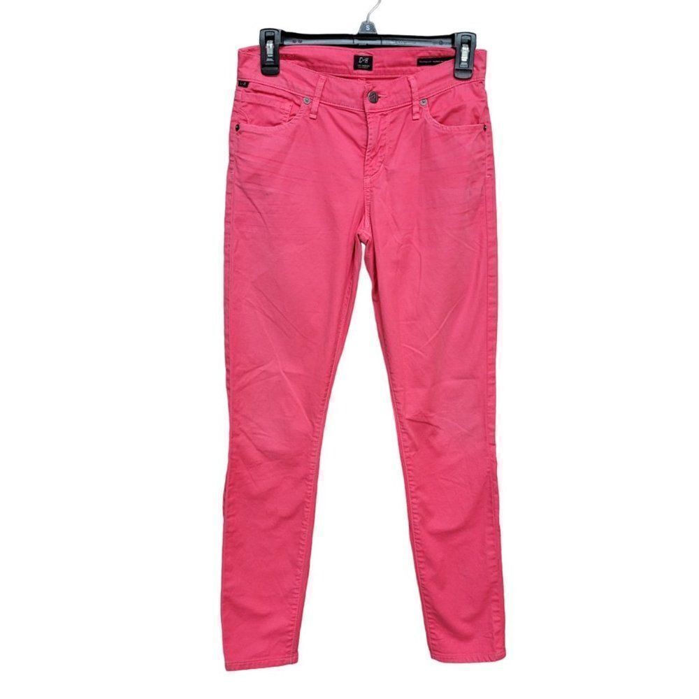 Citizens of Humanity Thompson Medium Rise‎ Skinny Jeans Shocking Pink Womens 26